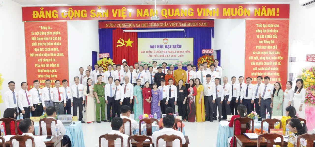 ĐẠI HỘI ĐẠI BIỂU MẶT TRẬN TỔ QUỐC VIỆT NAM XÃ THẠNH HƯNG LẦN THỨ I, NHIỆM KỲ 2025 - 2030